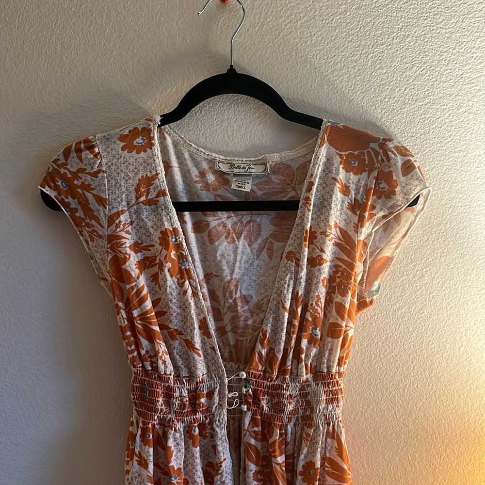 Belle du Jour flowery cardigan shirt Size: Small